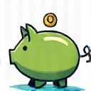 Piggy bank icon illustration for savings